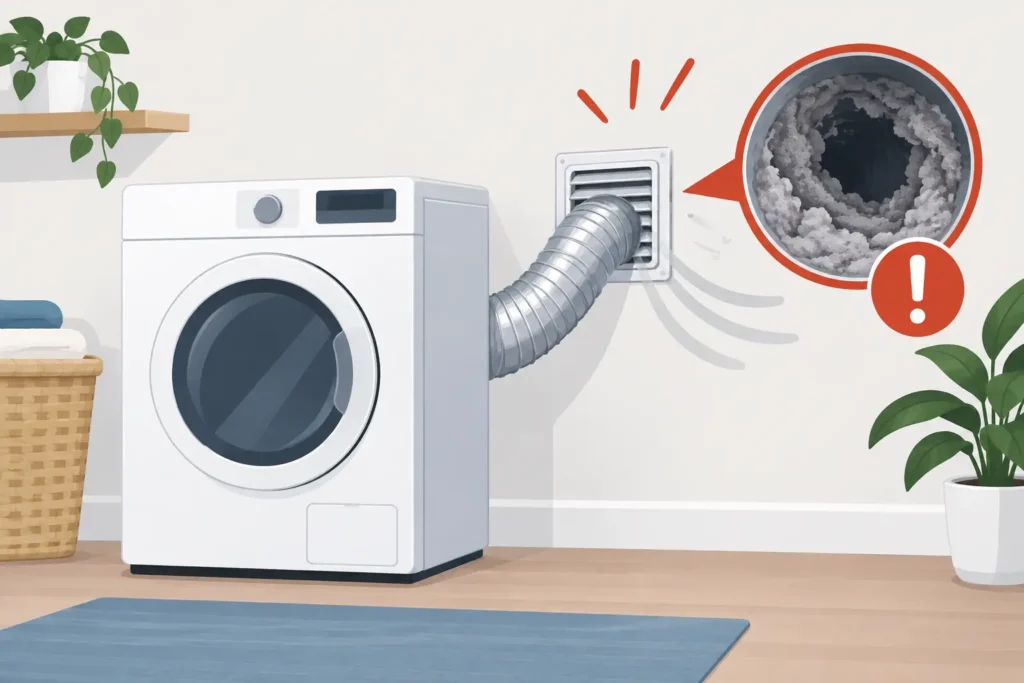 Dryer Vent Blockage Signs You Should Not Ignore