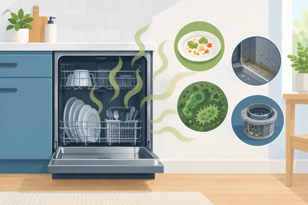 Top Causes of Dishwasher Bad Smells at Home